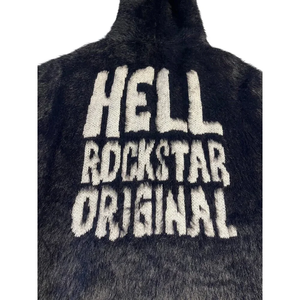 NWT Rockstar Original 'Hell' Black Track Suit Hoodie & Pants Small